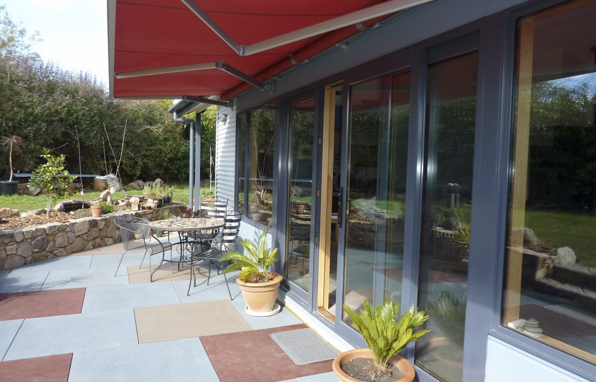 A relative newcomer to the external shading market, the folding arm awning has 